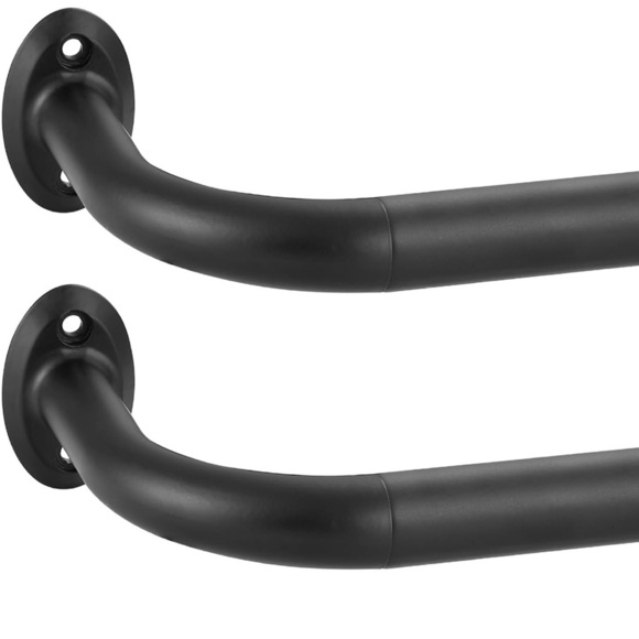 Matte black curved curtain rod (057) - Picture 1 of 1